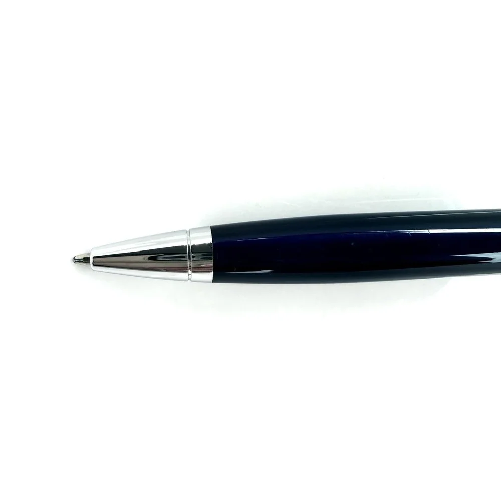 Cross Calais Ballpoint Pen Chrome/Blue Cobalt Engraved Brigham Young University